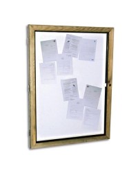 Vitrine d'affichage extérieur Bois - 6 x A4