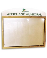 Vitrine d'affichage extérieur Bois - 21 x A4