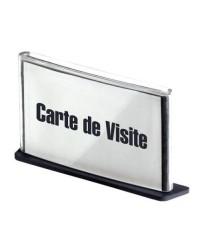 Cartel sur base · Format carte de visite