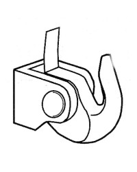 Crochet pour Tige 11x4 - 80kg