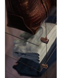 Etagère verre synthétique · Avec percement