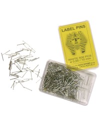 Epingles chromées à étiquettes