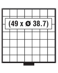 Tiroir 49 cases · Ø 38,7 mm