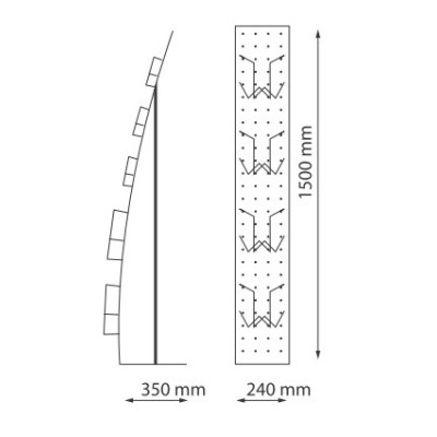 Totem de communication perforé Seul