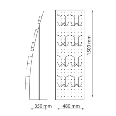 Totem de communication perforé Seul