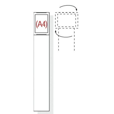 Totem de communication Seul pour Porte-affiche