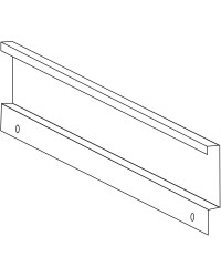 Rebord de tablette pour rayonnage modulaire