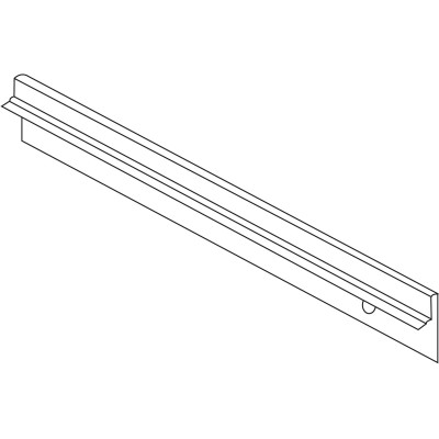 Rebord de tablette pour rayonnage modulaire