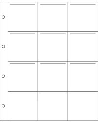 Feuilles polyester / polyéthylène · 12 poches