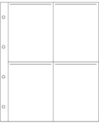 Feuilles polyester / polyéthylène · 4 poches