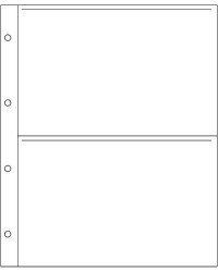 Feuilles polyester / polyéthylène · 2 poches