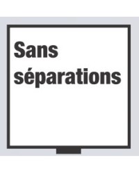 Tiroir sans séparation Double profondeur