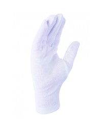 Gants coton blanchi interlock