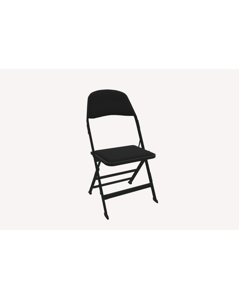 Chaise de réception pliante assise et dos tissu