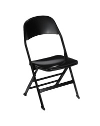 Chaise de réception pliante avec assise et dos métal