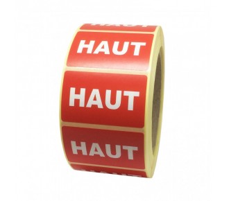 Etiquette "Haut" ou  "Bas"