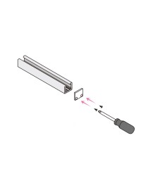 Embout de finition pour rail MC-11