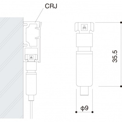 Adaptateur CR1 pour Rail CRJ