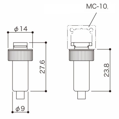 Adaptateur BS-32R-R pour Rail MC/MH