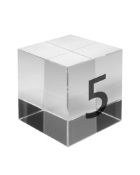 Cube numéroté PMMA