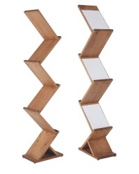 Présentoir bois Zig Zag