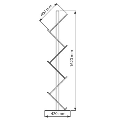 Présentoir Zig Zag