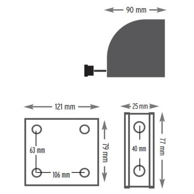 Enrouleur à sangle XL · 5,40 m