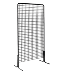 Grille d'exposition pieds coudés