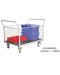 Chariot modulaire grillagé - 500 KG