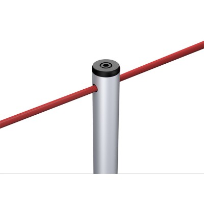 DESTOCKAGE - Potelet MuseoGalerie 90 cm gris argent