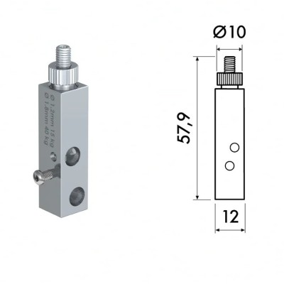 Track&Wire pour cable de 1.2 à 1.8 mm - 15 à 40kg