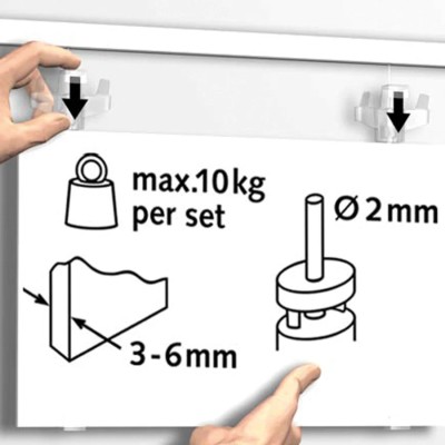 Kit de suspension Presto 300 pour œuvres légères