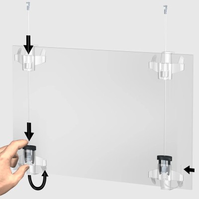 Kit de suspension Presto 300 pour œuvres légères