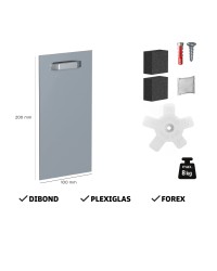 Patte d'accrochage adhésives