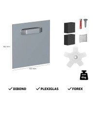 Patte d'accrochage adhésives