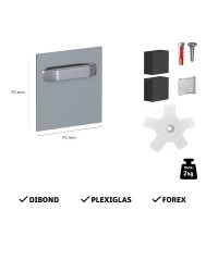 Patte d'accrochage adhésives