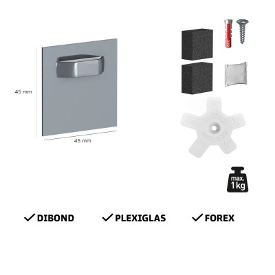 Patte d'accrochage adhésives