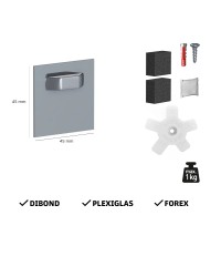 Patte d'accrochage adhésives