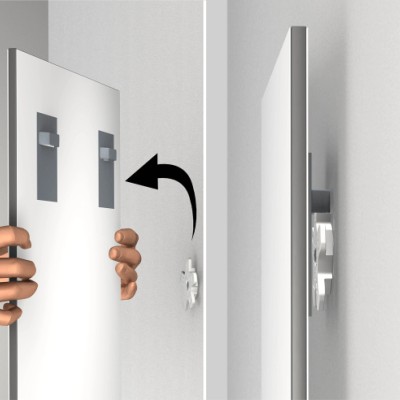 Patte d'accrochage adhésives