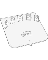 Panneau mural · 5 épées