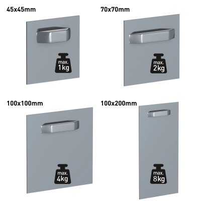 Patte d'accrochage adhésives