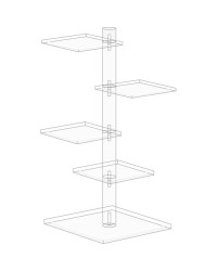 Socle à Plateaux orientables