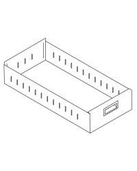 Tiroir petit format pour rayonnage modulaire