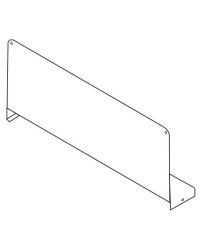 Séparation coulissante pour rayonnage modulaire