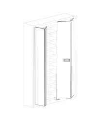 Portes pliantes pour rangement modulaire