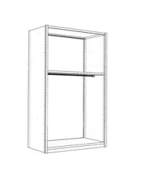 Penderie pour Costumes courts + 5 tiroirs