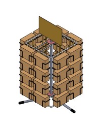 Carrousel de comptoir 4 faces · 32 cases